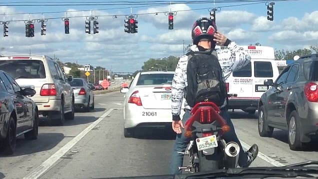Stalling at a traffic light or stop — 2