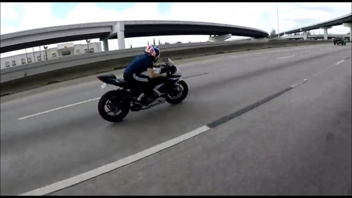 Motorcycle Wobble Save at 130MPH