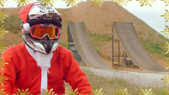 Santa Claus Riding freestyle
