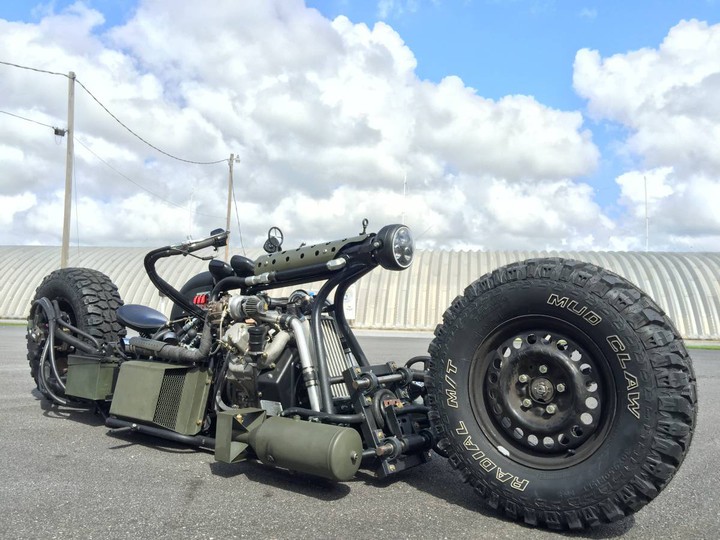 Twin Turbo Diesel AWD Motorcycle