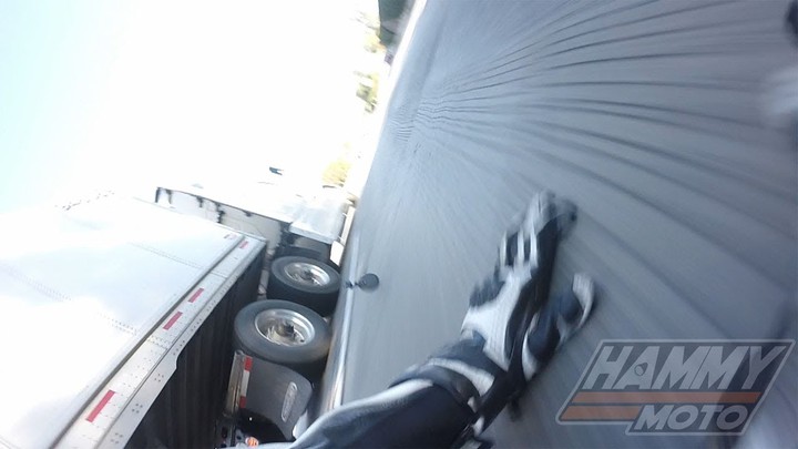 INTENSE CRASH | BIKER VS SEMI TRUCK