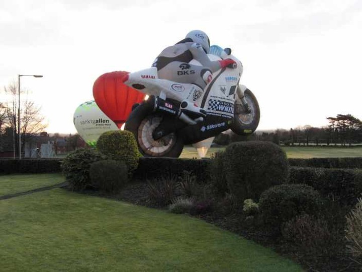 Motorbiker balloon was a real challenge