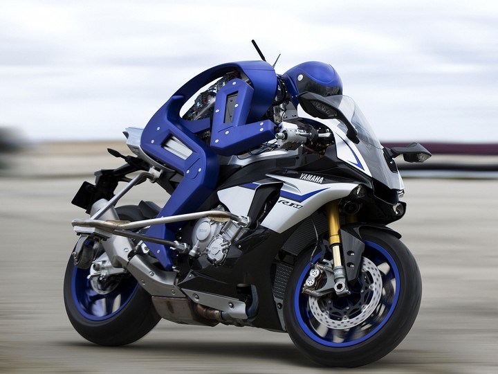 Watch Yamaha's Humanoid Robot Ride a Motorcycle Around a Racetrack