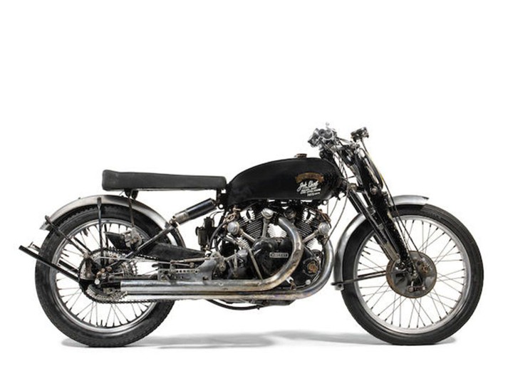 1951 Vincent Black Lightning sets record at motorcycle auction