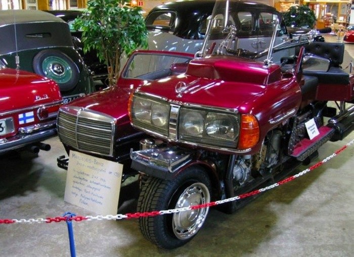 Мотоцикл, стилизованный под Mercedes-Benz