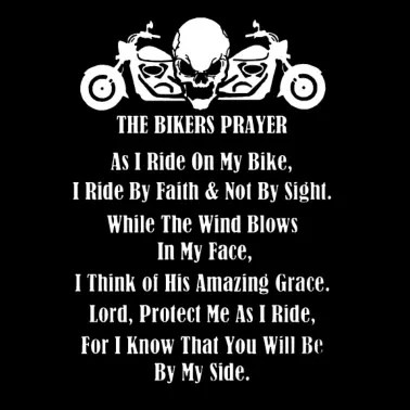 The bikers prayer