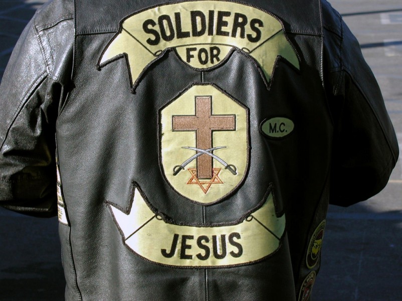 Motorcycle Jacket Patch - Love Jesus, His Fan Club Bothers Me