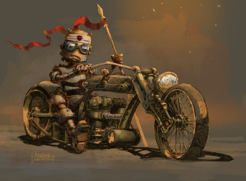 Советский дизельпанк Андрея Ткаченко