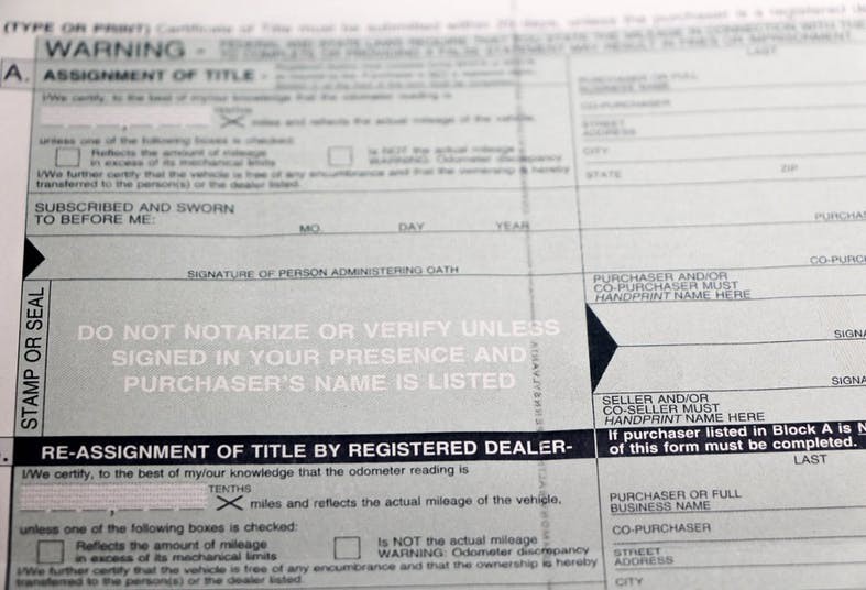 How to avoid title problems when buying a used motorcycle