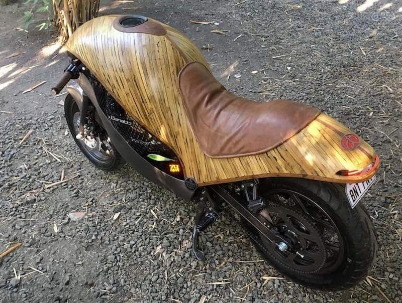 Green Falcon - мотоцикл из бамбука