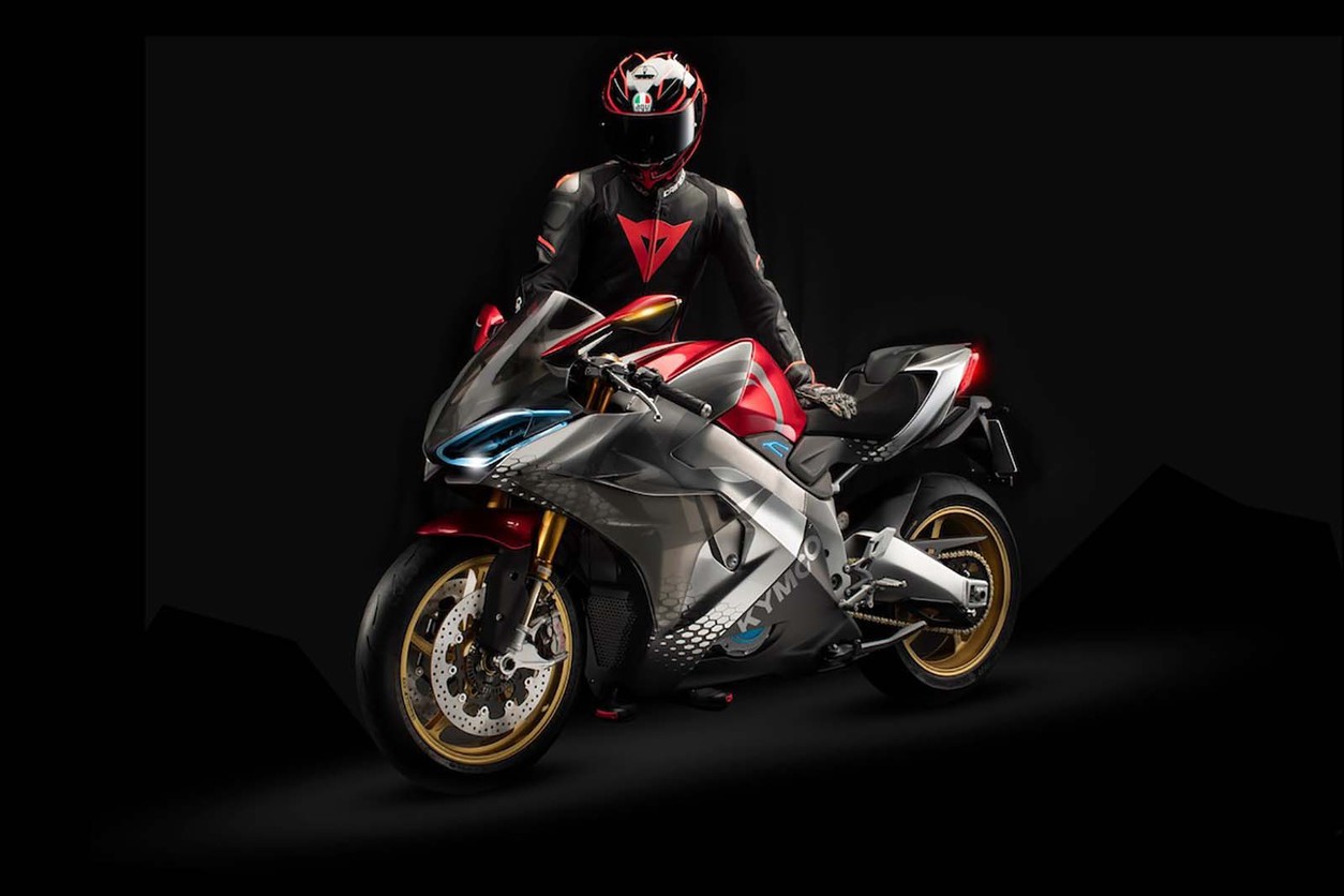 Тайваньский «электрик»: Kymco представила «зеленый» спортбайк SuperNEX
